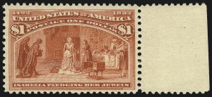 Sale 1107, Lot 328, 50c-$5.00 1893 Columbian Issue (Scott 240-245)