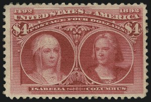 Sale 1107, Lot 331, 50c-$5.00 1893 Columbian Issue (Scott 240-245)