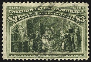 Sale 1107, Lot 333, 50c-$5.00 1893 Columbian Issue (Scott 240-245)