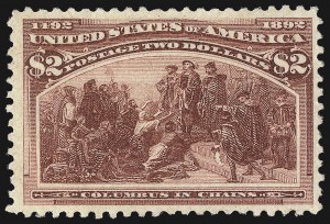 Sale 1107, Lot 334, 50c-$5.00 1893 Columbian Issue (Scott 240-245)