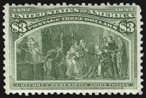 Sale 1107, Lot 338, 50c-$5.00 1893 Columbian Issue (Scott 240-245)
