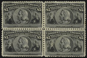 Sale 1107, Lot 346, 50c-$5.00 1893 Columbian Issue (Scott 240-245)
