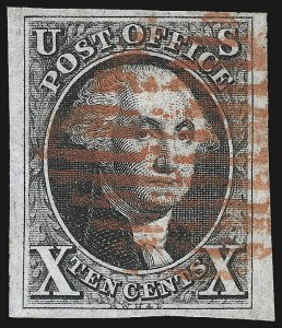 Sale 1107, Lot 37, 1847 Issue (Scott 1-2)