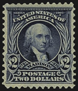 Sale 1107, Lot 416, 1902-08 Issues (Scott 300-320), $2.00 Dark Blue (312) Sale 1107, Lot 416, 1902-08 Issues (Scott 300-320)