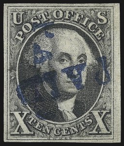 Sale 1107, Lot 43, 1847 Issue (Scott 1-2)