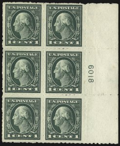Sale 1107, Lot 457, 1912-15 Washington-Franklin Issue (Scott 405-491)