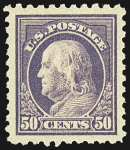 Sale 1107, Lot 485, 1912-15 Washington-Franklin Issue (Scott 405-491)