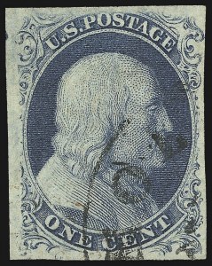 Sale Number 1107, Lot Number 58, 1851-56 Issue (Scott 5-17)