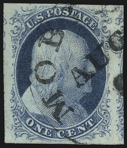 Sale 1107, Lot 60, 1851-56 Issue (Scott 5-17)