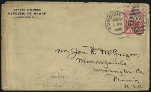 Sale 1107, Lot 694, Canal Zone, Hawaii