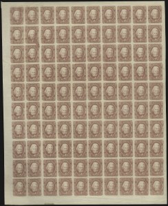 Sale 1107, Lot 722, Confederate States, Full Panes