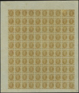 Sale 1107, Lot 737, Confederate States, Full Panes