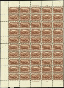 Sale 1107, Lot 749, Complete Sheets and Panes