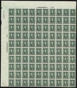 Sale 1107, Lot 751, Complete Sheets and Panes
