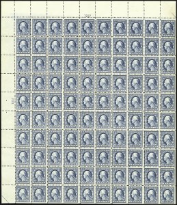 Sale 1107, Lot 759, Complete Sheets and Panes