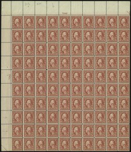 Sale 1107, Lot 765, Complete Sheets and Panes