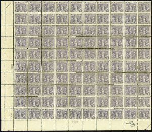 Sale 1107, Lot 769, Complete Sheets and Panes