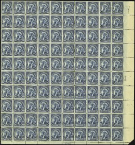 Sale 1107, Lot 772, Complete Sheets and Panes, Cont.