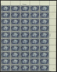 Sale 1107, Lot 776, Complete Sheets and Panes, Cont.