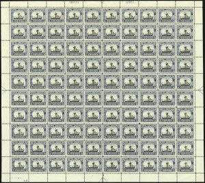 Sale 1107, Lot 778, Complete Sheets and Panes, Cont.