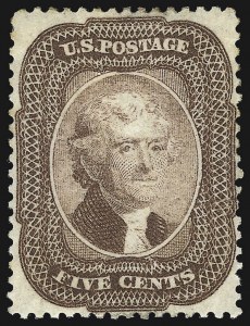 Sale 1107, Lot 88, 1857-60 Issue (Scott 18-39)