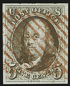 Sale 1108, Lot 2, 1847 Issue (Scott 1-2)