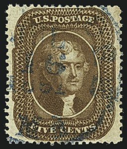 Sale 1108, Lot 31, 1857-60 Issue (Scott 18-39)
