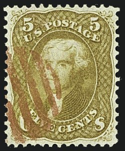 Sale 1108, Lot 44, 1861-66 Issue (Scott 63-78a)