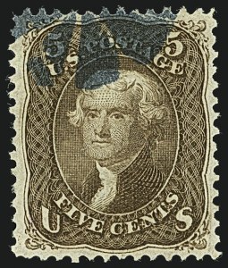 Sale 1108, Lot 71, 1867-68 Grilled Issue (Scott 83-101)