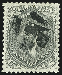 Sale 1108, Lot 75, 1867-68 Grilled Issue (Scott 83-101)