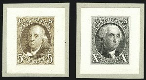 Sale 1109, Lot 376, 1875 Reproduction of 1847 Issue, Proofs