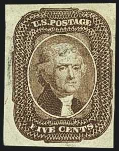 Sale 1109, Lot 421, 5c-10c 1851-56 Issue, Off-Cover (Scott 12-16)