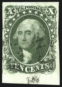 Sale 1109, Lot 424, 5c-10c 1851-56 Issue, Off-Cover (Scott 12-16)