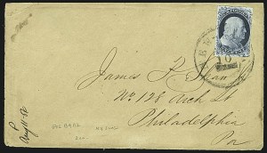 Sale 1109, Lot 443, 1c 1851-56 Issue, On-Cover (Scott 7-9)