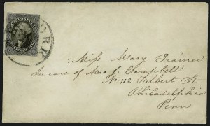 Sale 1109, Lot 478, 5c-12c 1851-56 Issue, On-Cover (Scott 12-17a)