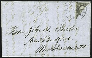 Sale 1109, Lot 481, 5c-12c 1851-56 Issue, On-Cover (Scott 12-17a)