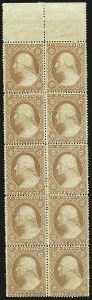 Sale 1109, Lot 487, 1c-5c 1857-60 Issue, Off-Cover (Scott 19-30A)