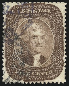 Sale Number 1109, Lot Number 495, 1c-5c 1857-60 Issue, Off-Cover (Scott 19-30A)