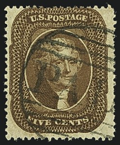 Sale 1109, Lot 498, 1c-5c 1857-60 Issue, Off-Cover (Scott 19-30A)