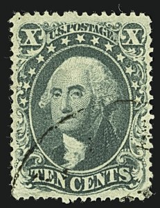 Sale 1109, Lot 502, 10c-30c 1857-60 Issue, Off-Cover (Scott 31-39)