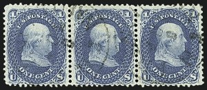 Sale 1109, Lot 566, 1861-66 Issue, Off-Cover (Scott 62B-68)