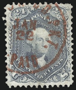 Sale 1109, Lot 588, 1861-66 Issue, Off-Cover, Cont. (Scott 69-78c)