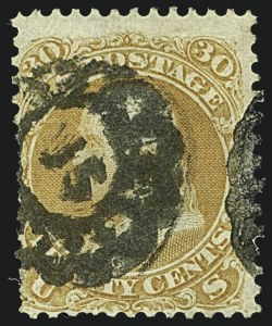 Sale 1109, Lot 594, 1861-66 Issue, Off-Cover, Cont. (Scott 69-78c)