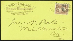 Sale 1109, Lot 667, 1867-68 Grilled Issue, On-Cover, 1875 Re-Issue (Scott 86-96, 107)