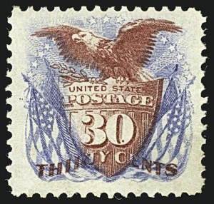 Sale Number 1109, Lot Number 686, 1875 Re-Issue of 1869 Pictorial Issue, Off-Cover (Scott 124-132)