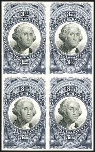 Sale 1110, Lot 1030, Revenue Proofs, First thru Second Issue