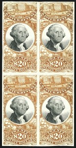 Sale 1110, Lot 1035, Revenue Proofs, Third Issue thru Proprietary