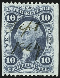 Sale 1110, Lot 1062, First Issue Revenues, Single Stamps