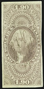 Sale 1110, Lot 1067, First Issue Revenues, Single Stamps