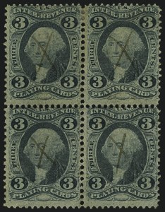 Sale 1110, Lot 1098, First Issue Revenues, Blocks and Record-Size Multiples, Cont. (Scott R17-R36)